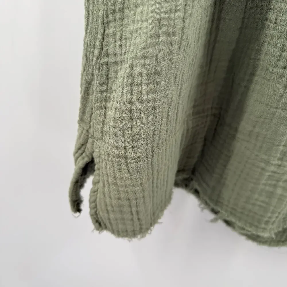 Amadi Dress Women’s Extra Small NEW Anthropologie Nola Off Shoulder Green NWOT - Picture 13 of 16